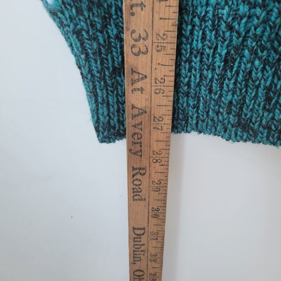 Peconic Bay Traders Cardigan Sweater Men's Size M Green Grandpa Vintage Wool Ble - Picture 6 of 8